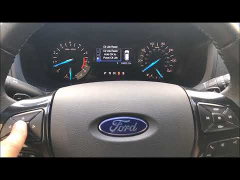 Ford Fusion 2013 2020 Oil Light Reset