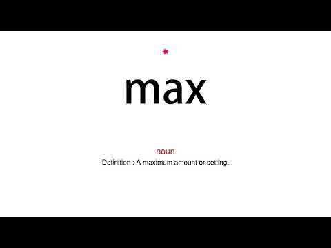 How to pronounce max - Vocab Today