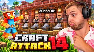 😱🔥Meine XL VILLAGER TRADING HALL + MAUERBAU BEGINNT in CRAFT ATTACK 14 mit ELI, WILLY und Co. #6