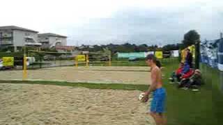 preview picture of video 'Beachvolleyballtunier Finale Wilhering 2008'