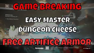 Game Breaking Easy Master Dungeon Boss Cheese - Free Artifice Armor - Ghosts Of The Deep Witherhoard