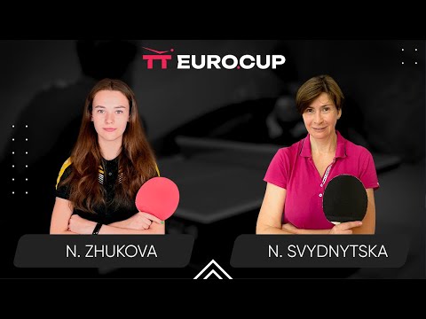 18:50 Nadiia Zhukova - Nataliia Svydnytska 06.11.2023 TT Euro.Cup Women Ukraine Master. Table 3