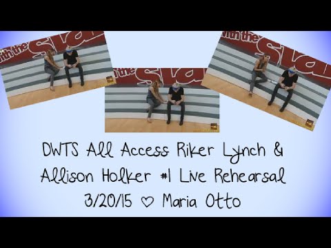 DWTS All Access Riker Lynch & Allison Holker #1 Live Rehearsal 3/20/15 | Maria Otto
