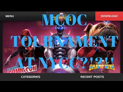 MCOC TOURNAMENT AT NYCC?!?!