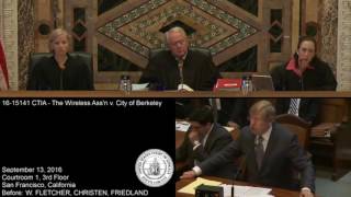 Berkeley Cell Phone Right To Know Oral Arguments 9/2016 :  Theodore Olson and Lawrence Lessig