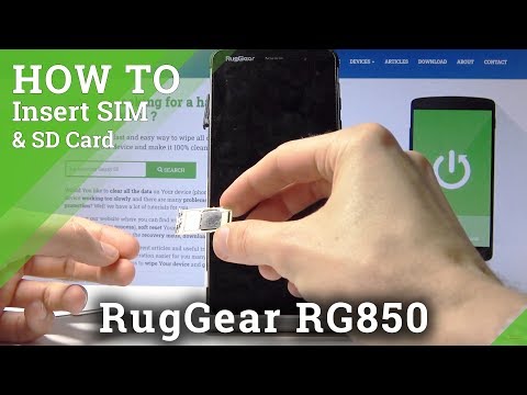 How to Insert SIM & SD to RUGGEAR RG850 – Nano SIM & Memory Card