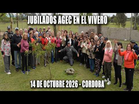 LOS JUBILADOS DE AGEC EN EL VIVERO DEL CAMPING CAMINO A ALTA GRACIA - AGEC CORDOBA  - ARGENTINA