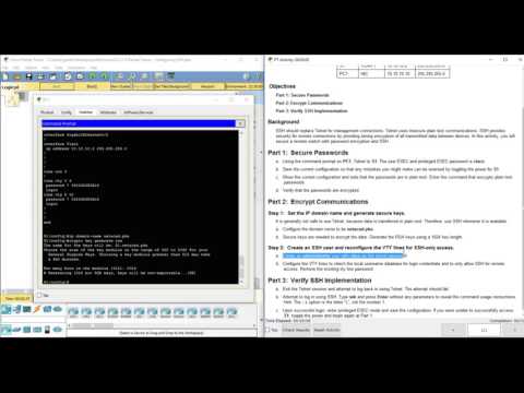 5.2.1.4 Configuring SSH - Routing & Switching Esstentials