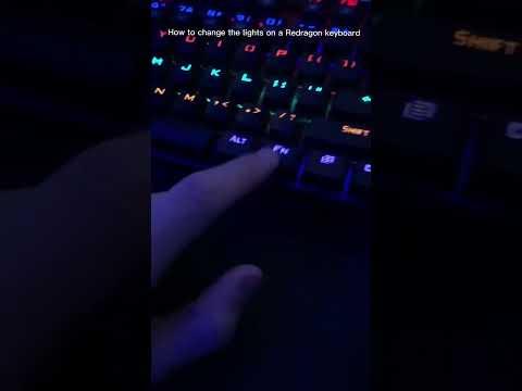 How to change the lights on your Redragon keyboard. #shorts #keyboard #redragon
