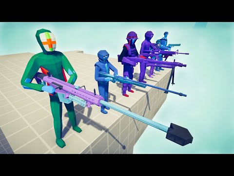 NEON ARMY SOLDIER vs 100x UNITS - Totally Accurate Battle Simulator TABS