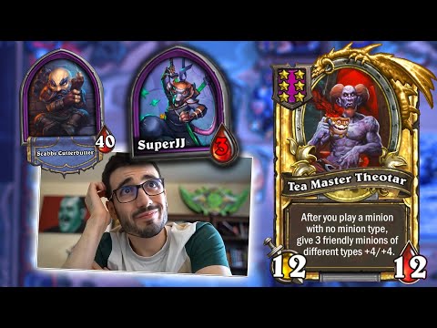Scabbs Utilizing Golden Theotar Against SuperJJ | Rdu Hearthstone Battlegrounds