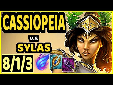 QUAD (CASSIOPEIA) vs SYLAS - 8/1/3 KDA MID CHALLENGER GAMEPLAY - KR
