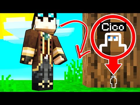 NASCONDINO DA PICCOLISSIMI SULL'ALBERO DI MINECRAFT!!