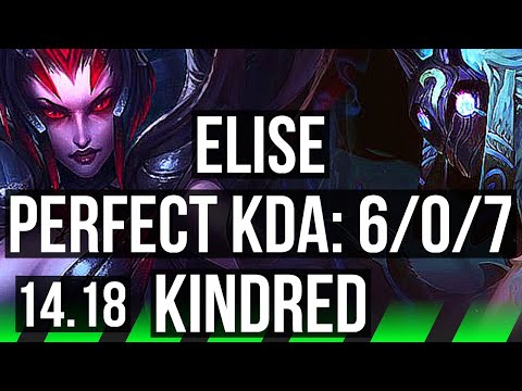 ELISE vs KINDRED (JGL) | 6/0/7, 1200+ games, Dominating | EUW Master | 14.18