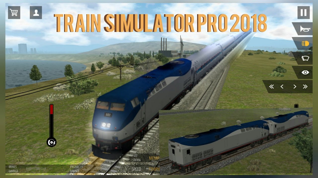 Train Simulator PRO 2018 - Gameplay & Review: GE Genesis Double Heading & Amfleet Cars
