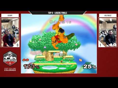 Goomy (Samus) Vs. HolyNugz (Fox) - Melee Top 8 Losers Finals