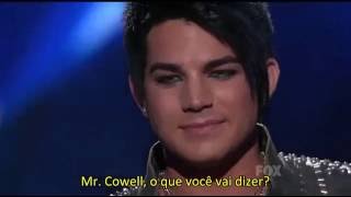 Performance de &quot;Whole Lotta Love&quot; - Adam Lambert, TOP 4, American Idol (2009) - legendado