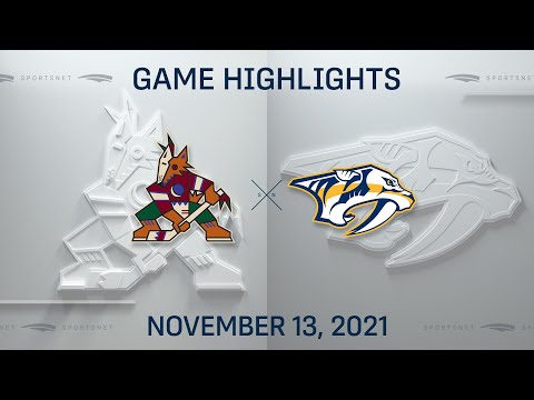 NHL Highlights | Coyotes vs. Predators - Nov. 13, 2021