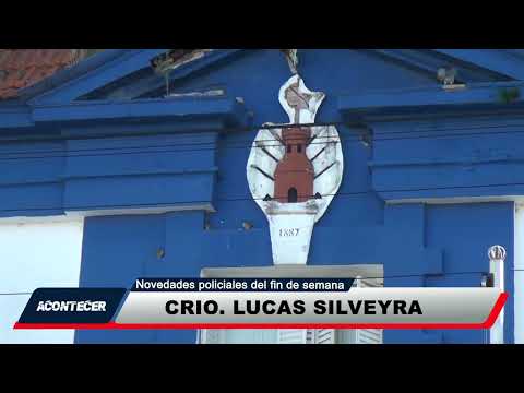 Marcos Juáez: Novedades policiales del fin de semana