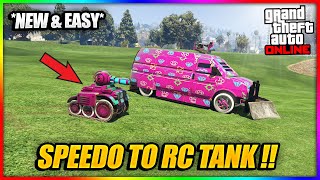 🔥NEW & EASY🔥 GTA 5: HOW TO MAKE A MODDED RC TANK IN GTA ONLINE 1.67! | SPEEDO TO RC TANK!!!