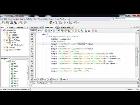 Java Servlet Calculator Application