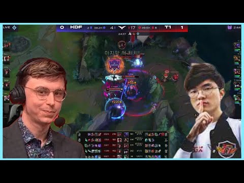 Caedrel Reacts To Faker Being Denied The Penta!! - League Of Legends Highlights