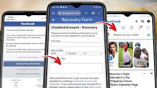 NEW! How to Recover Disabled Facebook Account Without ID 2023
