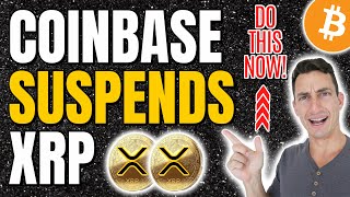 WARNING: XRP INVESTORS DO THIS NOW! 🛑 COINBASE SUSPENDS ALL XRP (Ripple) TRADING! Technical Analysis