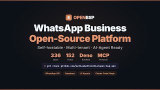 OpenBSP API - Open-Source WhatsApp Business Platform (Deno, Supabase, MCP)