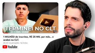 ELE TINHA 1 MILHÃO DE INSCRITOS E AGORA SOFRE NA CLT..