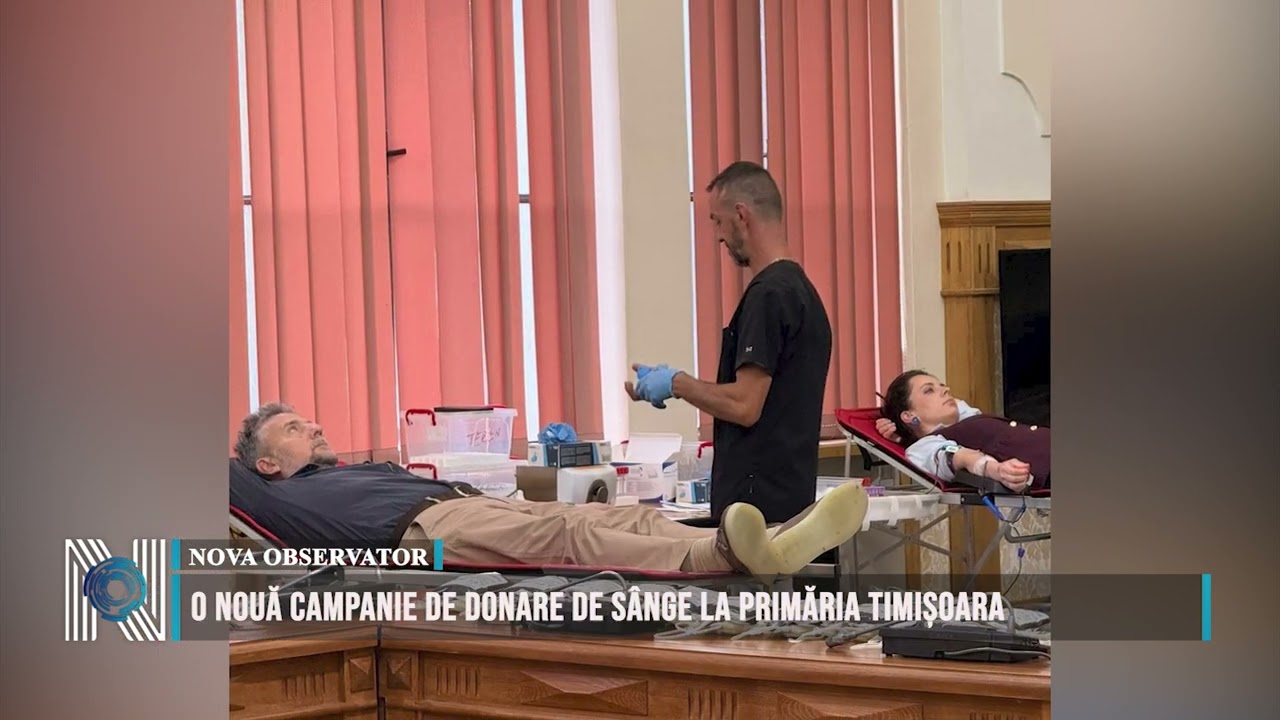 O nouă campanie de donare de sânge la Primăria Timișoara