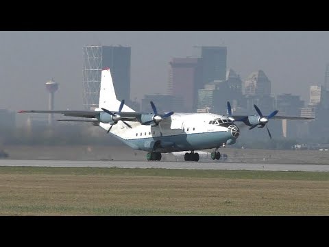 Cavok Air Antonov An-12BP [UR-CBG] Smoky Takeoff from Calgary Airport ᴴᴰ