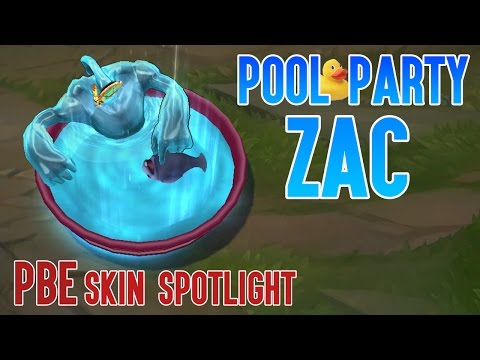 POOL PARTY ZAC - NEW SKIN | LUSOR SKIN SPOTLIGHT (PBE)