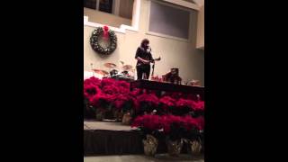 Amy Ray on New Year's Eve in 2015 singing Let It Ring in Dahlonega Baptist Church for fundraiser