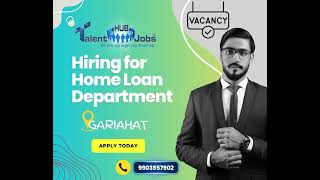 Exciting opportunity in Home Loan department!!!