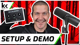 Video thumbnail for M-Audio M-Track Solo & Shure SM7B | Setup & Demo by Kettner Creative
