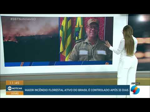 Maior incêndio florestal ativo no Brasil é controlado em Nova Roma