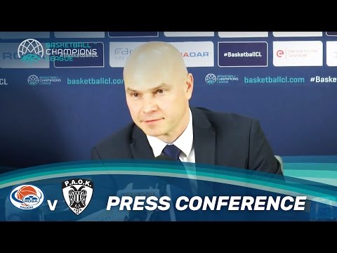 Rosa Radom (POL) v PAOK (GRE) - Press Conference - Basketball Champions League