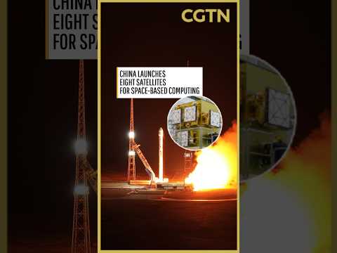 China launches eight satellites for space-based computing