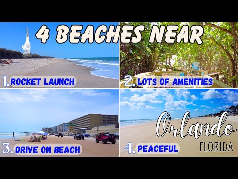 4 Beaches Near Disney World and Universal. Atlantic Coast, Space Coast.