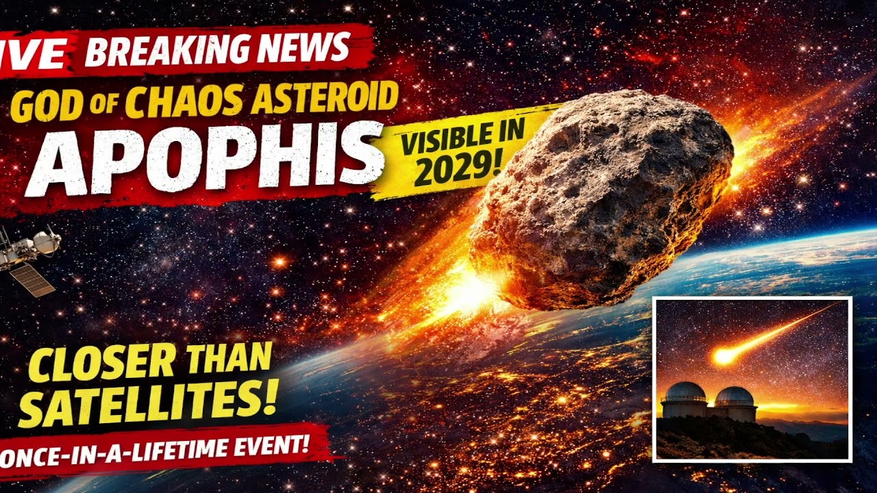 🚨 “God of Chaos” Asteroid Passing EXTREMELY Close to Earth in 2029