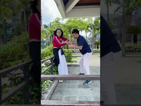 One Calm Moment Saves You [3870][THAO SELF DEFENSE] #vothuat #kungfu #martialarts #shorts #defense