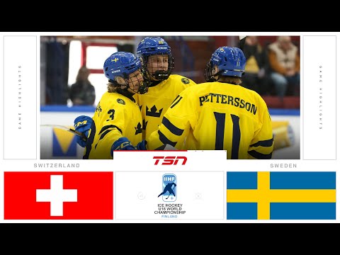 Switzerland vs Sweden FULL HIGHLIGHTS | 2024 U-18 Men's Worlds