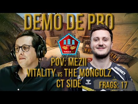 [PT] CS 2 - zorlaK Analysis: PoV MEZII - VITALITY vs THE MONGOLZ - MIRAGE (CT-SIDE) [Pro Demo]