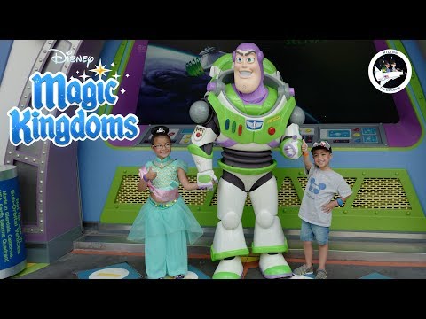 Disney World Magic Kingdom Buzz Lightyear Space Ranger Spin!!!