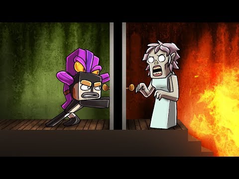 Minecraft Granny Escape - LOCK HER IN THE BASEMENT! (Granny Horror Game)