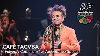 Rock icons Café Tacvba perform “Volver A Comenzar” &amp; accept the Hispanic Heritage Arts Award