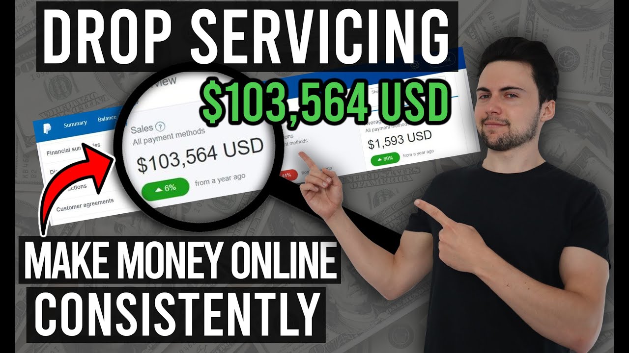 How To Make Money Online CONSISTENTLY With Drop Servicing ($100,000 Case Study)
