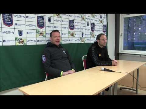 Presskonferens efter IK Sirius - GAIS