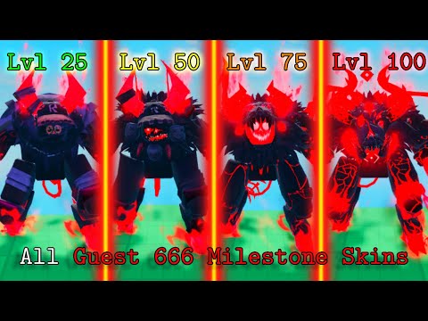 All Guest 666 Milestone Skins | Forsaken